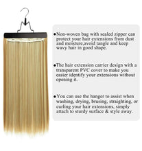 Load image into Gallery viewer, Wig/ Extensions Storage Bag with Hanger
